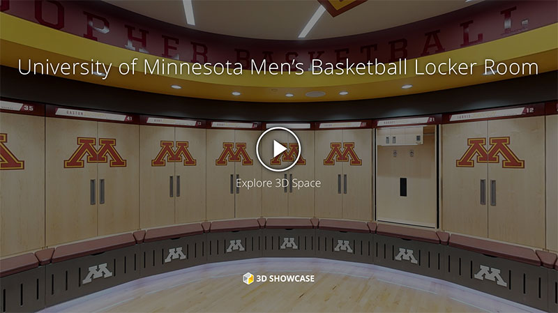 University of Minnesota Men’s Basketball Locker Room