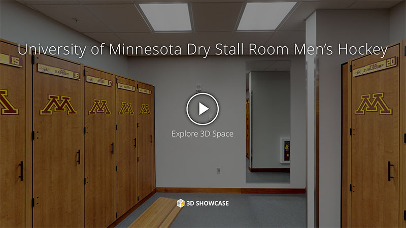 University of Minnesota Men’s Hockey Dry Stall Room