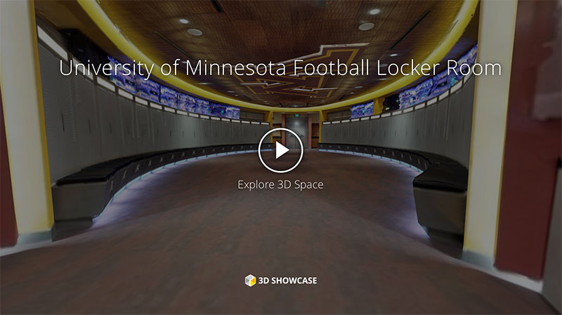 University of Minnesota Football Locker Room