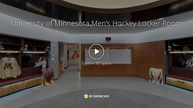 University of Minnesota Men’s Hockey Locker Room
