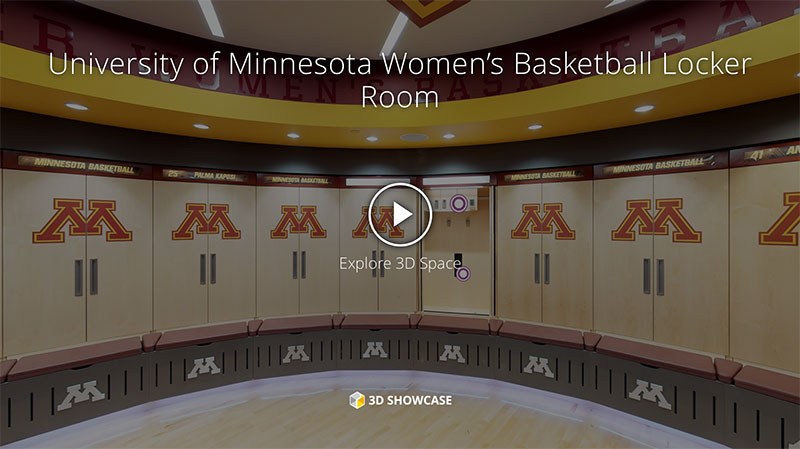 University of Minnesota Women’s Basketball Locker Room