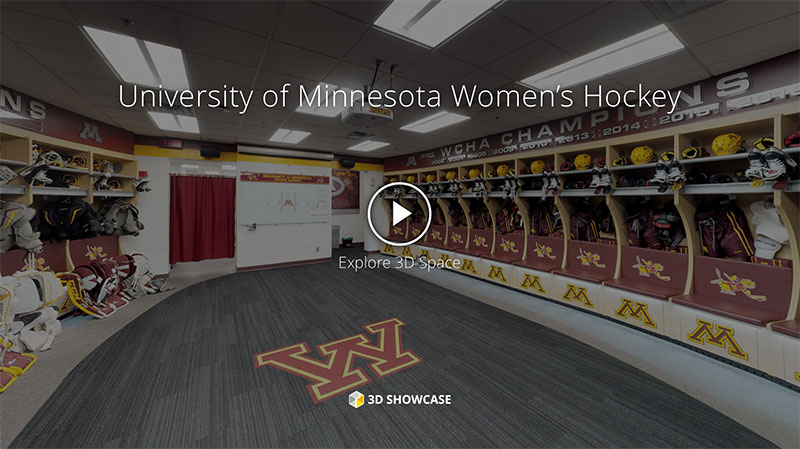 University of Minnesota Women's Hockey Locker Room