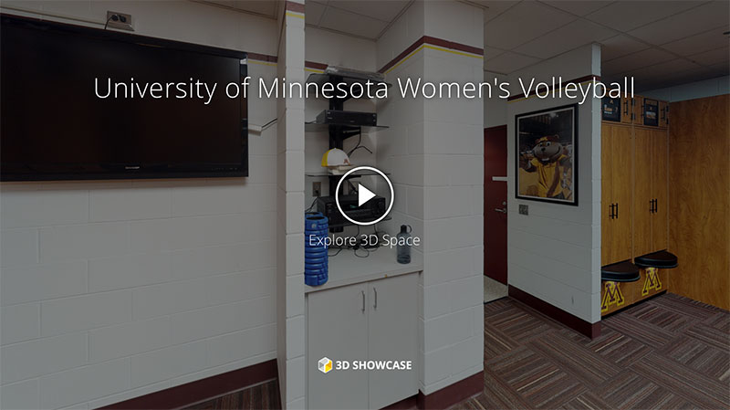 University of Minnesota Women's Volleyball Locker Room